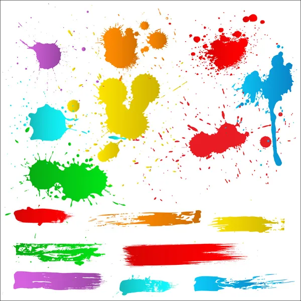 Éclaboussures de couleur — Image vectorielle