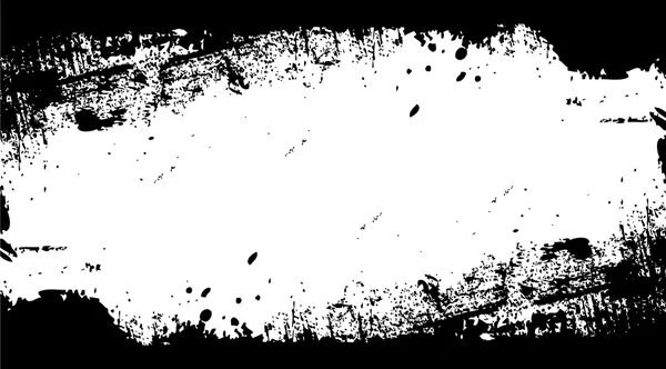 Textura Grunge sucia negra aislada sobre fondo blanco — Vector de stock