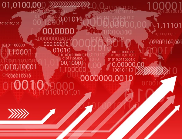 Informação abstrata Red Background — Vetor de Stock