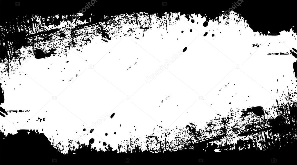 Black Dirty Grunge Texture Isolated on White Background