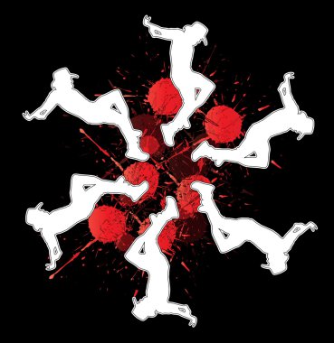 dans soyut şekilleri taşı