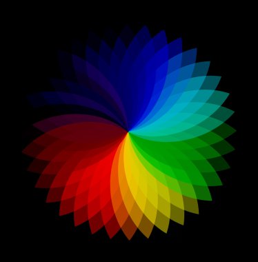 Color Wheel Vector Background clipart