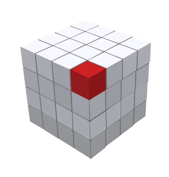 Illustration géométrique des cubes abstraits — Image vectorielle