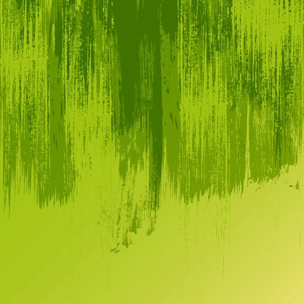 Pinceladas en color verde — Vector de stock