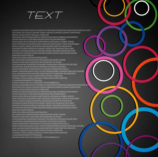 Mooi ingerichte kleurrijke cirkels — Stockvector