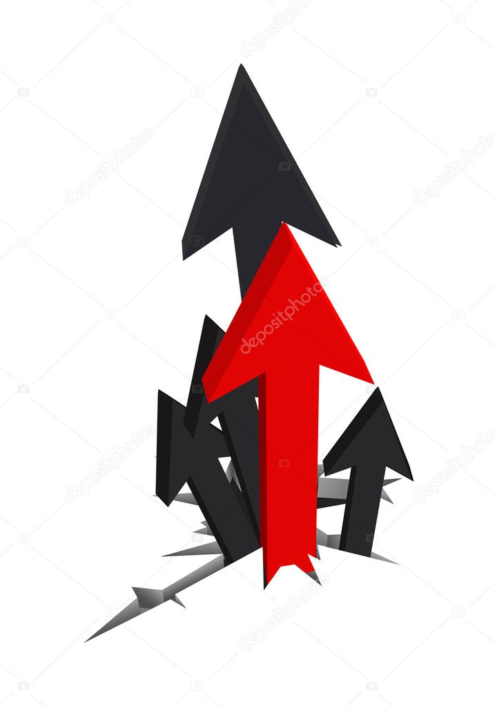 Different Style Growing Arrows