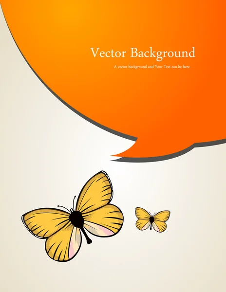 Abstracte vlinder banner — Stockvector