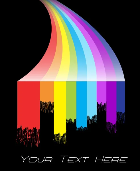 Regenboog kleur Dribbel — Stockvector