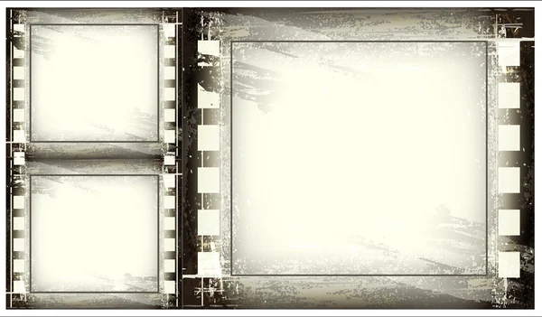 Conjunto de tira de película en blanco antiguo — Archivo Imágenes Vectoriales