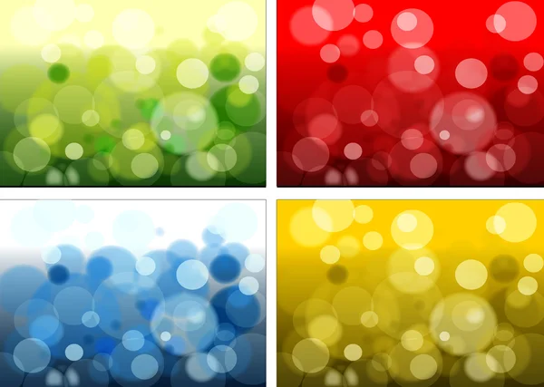 Pack de conception de bulles floues — Image vectorielle