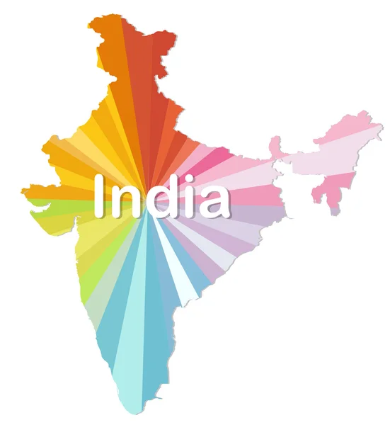 Renkli Hindistan — Stok Vektör