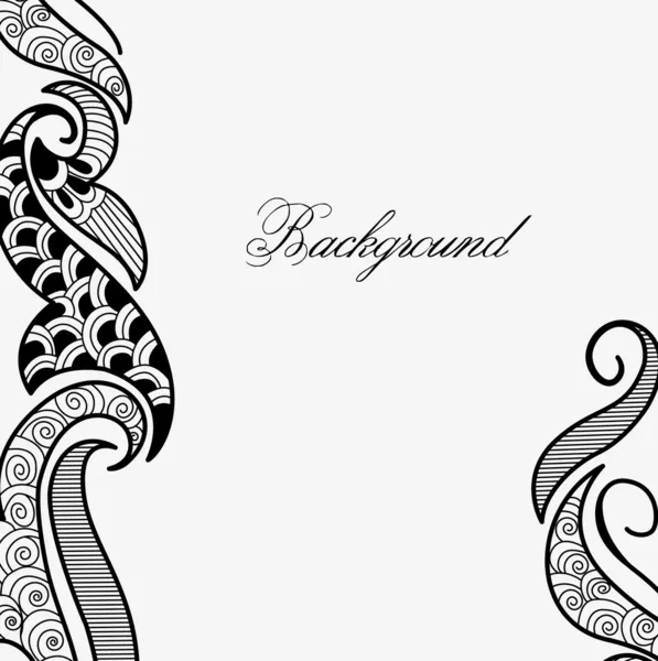 美しいの henna の設計 — ストックベクタ