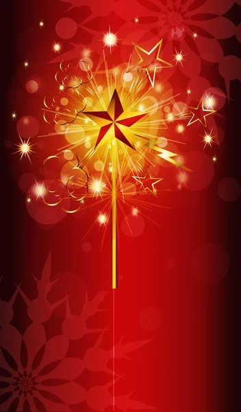 Decorative Sparkle Christmas Background — Stock Vector