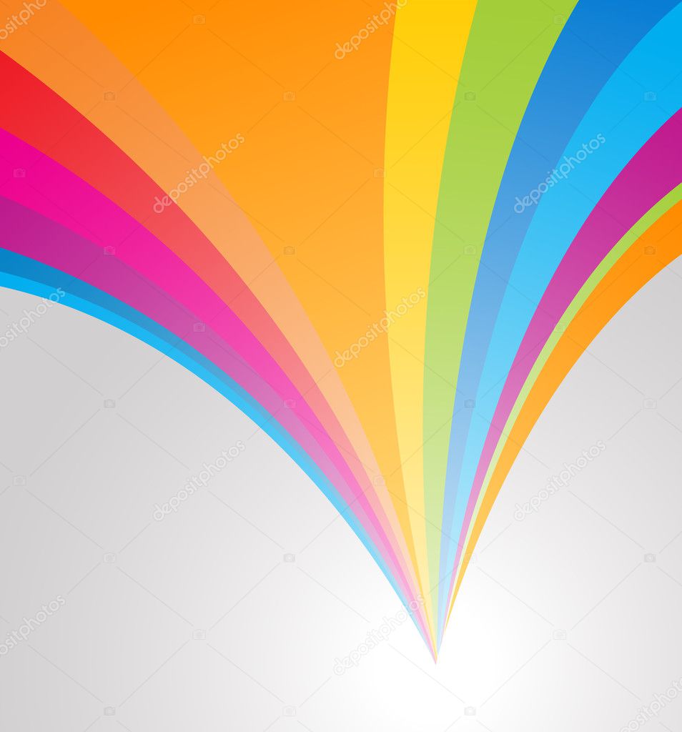 Abstract Decorative Rainbow Background