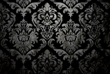 Dark Damask Background clipart