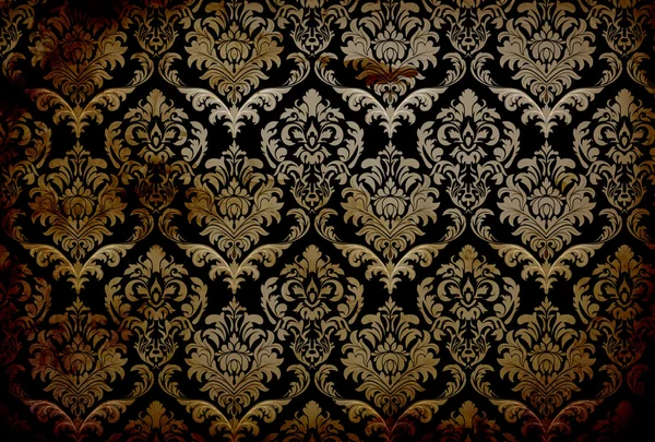 Beautiful Dark Damask Pattern — Stock Photo, Image