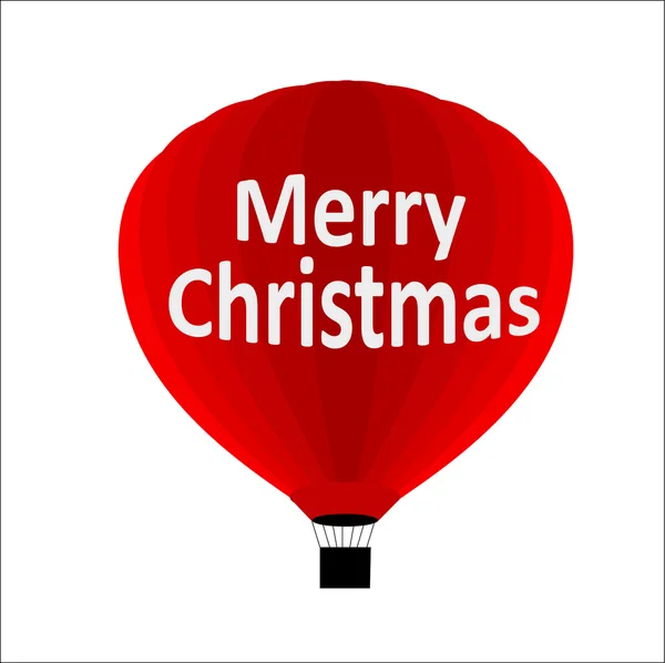 Feliz Navidad globo de aire — Archivo Imágenes Vectoriales