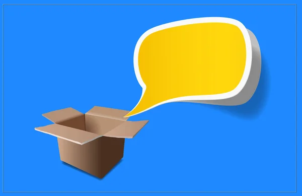Speech Bubble with Card Box