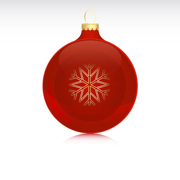 Bal de Noël Rubis brillant — Image vectorielle
