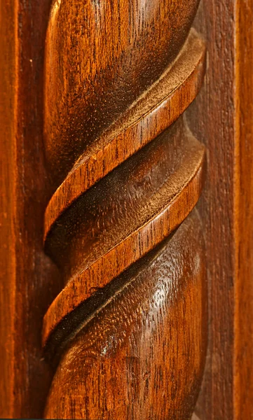 Hardwood Carving Background — Stock Photo, Image