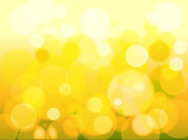 Yellow Bokeh Background clipart