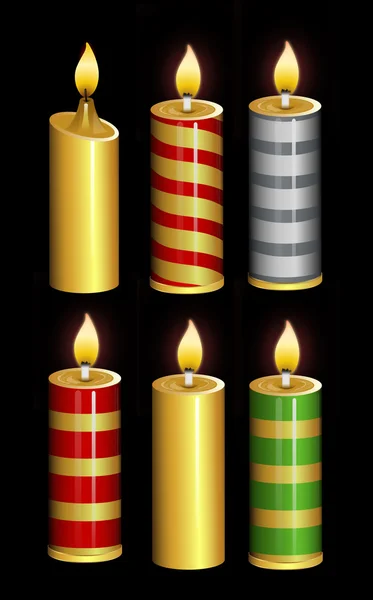 矢量蜡烛 — 图库矢量图片
