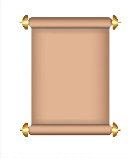Rouleau de parchemin rugueux — Image vectorielle