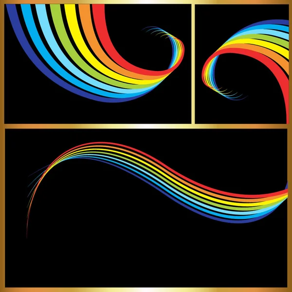 Kleurrijke abstracte swirl achtergrond — Stockvector