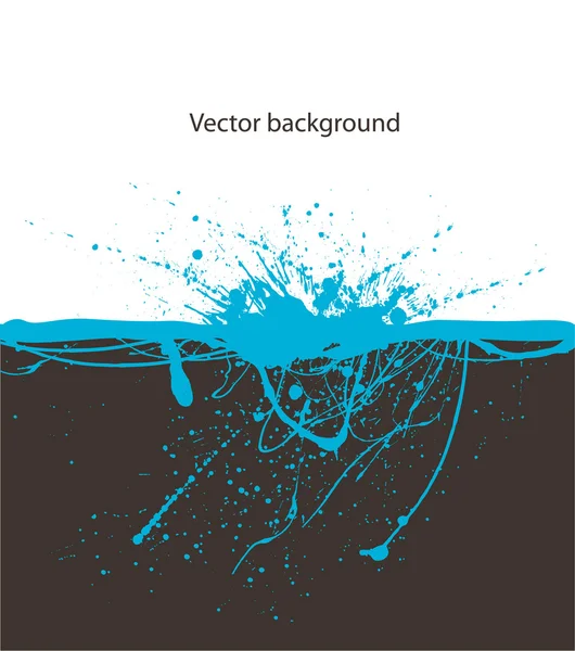 Fond bleu éclaboussure — Image vectorielle