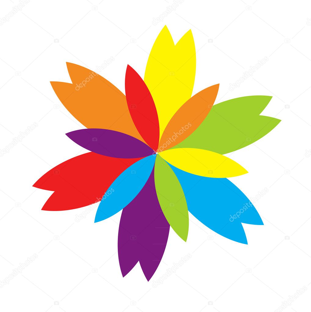 Colorful Vector Flower