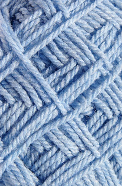 Textuur op half-afgewerkte bal van wol breien — Stockfoto