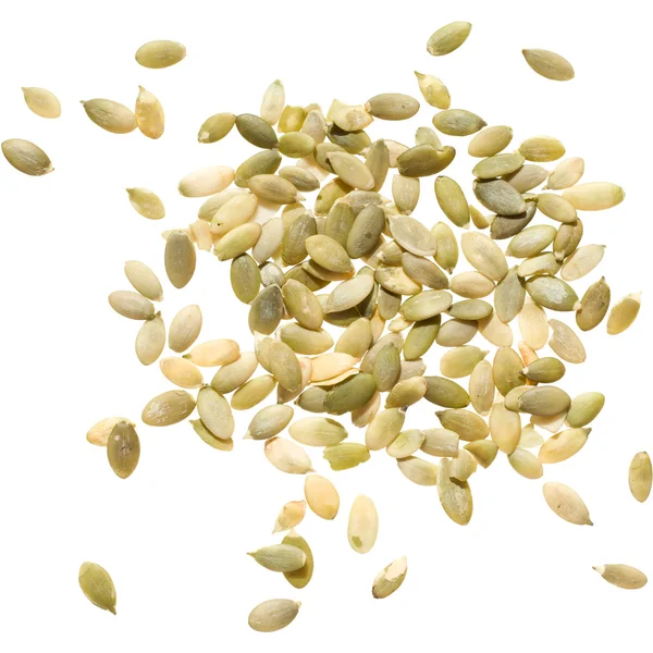 Um punhado de sementes de abóbora — Fotografia de Stock
