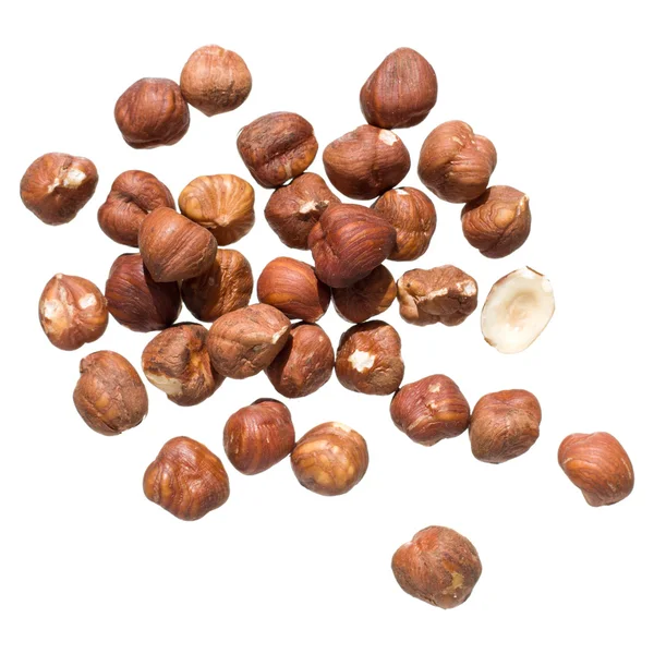 Жменька горіхів, ізольовані — стокове фото