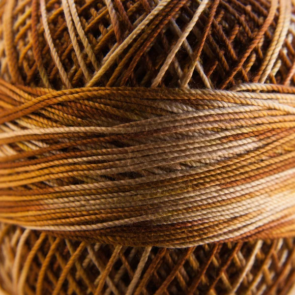 編み糸シルケット綿の正方形の背景 — ストック写真