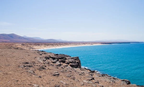 Fuerteventura, Kanariske Øer, vestkyst, strande mod syd - Stock-foto