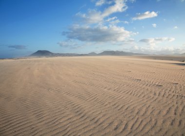 Fuerteventura; Corralejo kum tepeleri doğa parkı