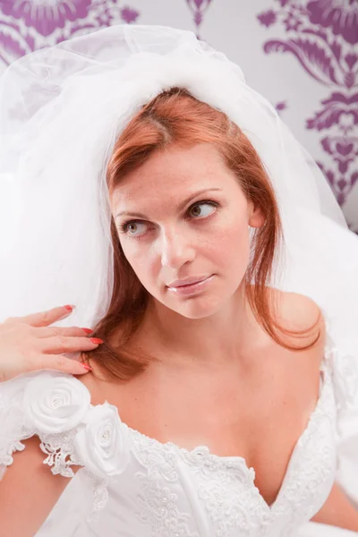 Redhead bride — Stock Photo, Image