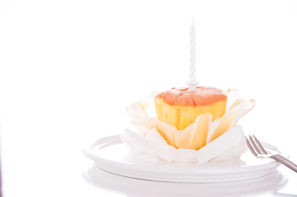 Aniversário, aniversário de casamento, Dia dos Namorados, cupcake — Fotografia de Stock