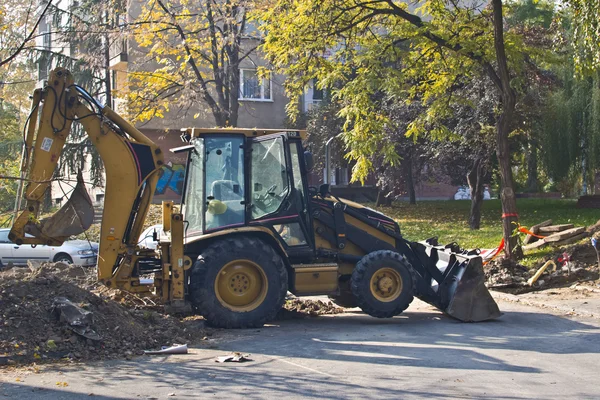 stock image Excavator on site working