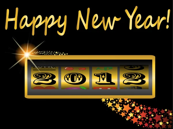 새 해 복 많이 받으세요 2012 — 스톡 벡터