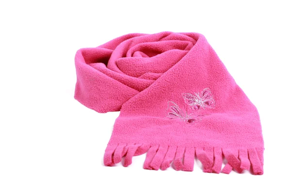 Kid's pink scarf — Stock Photo, Image