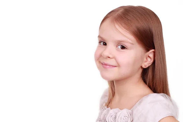 Lächelnd süßes kleines Mädchen — Stockfoto