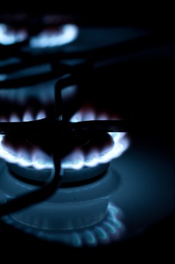 Gas stove flames clipart