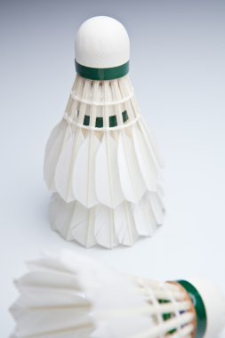 Badminton shuttlecocks beyaz (Renk tonlu görüntü)