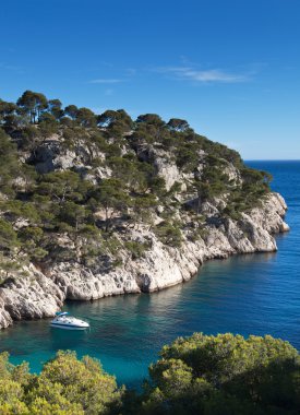 Görkemli Güney Fransa kıyıları (Calanques de Cassis)