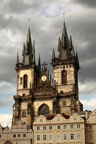 프라하, 체코 공화국에 있는 tynsky 교회. — 스톡 사진