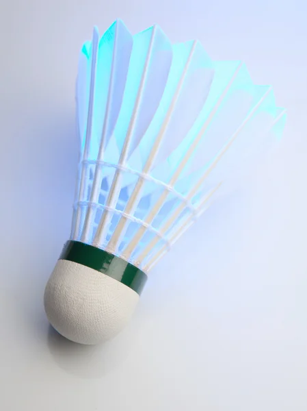 Badminton shuttlecock on white — Stock Photo, Image