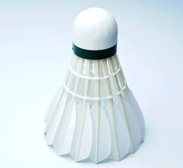 Badminton shuttlecock on white — Stock Photo, Image