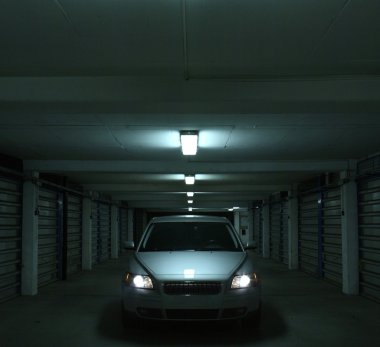 Splendid sport-wagon in a parking lot. clipart