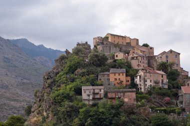 corte, corsica, Fransa görünümünü